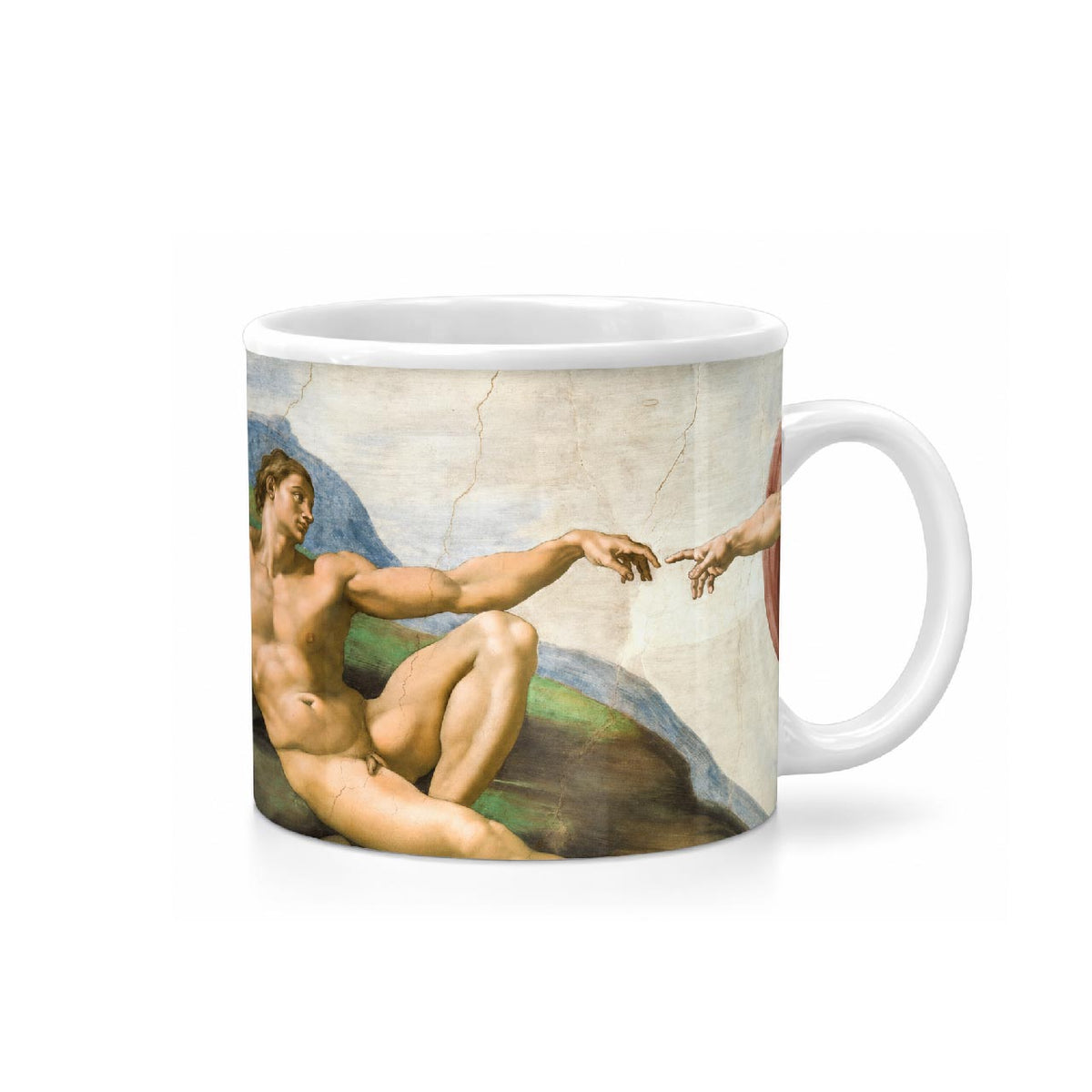 Taza de cerámica La creación de Adán