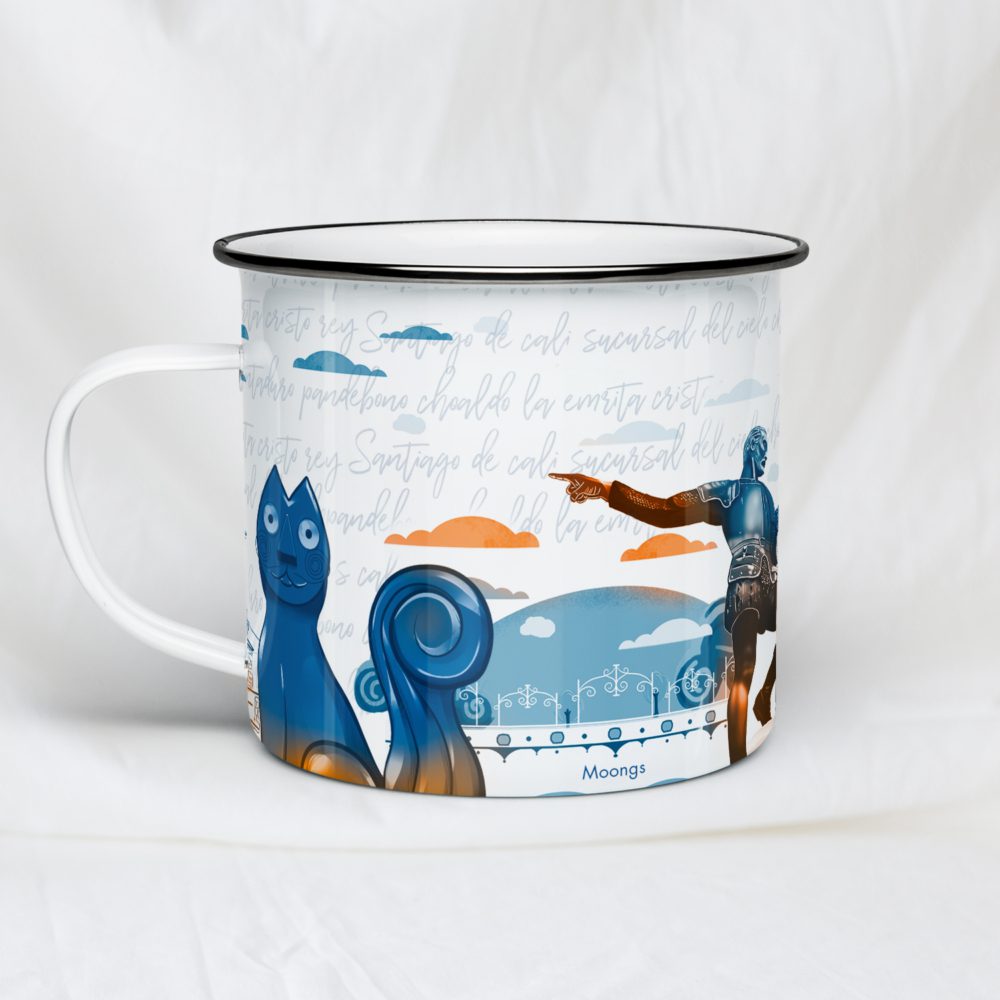 Taza de peltre Corazón caleño