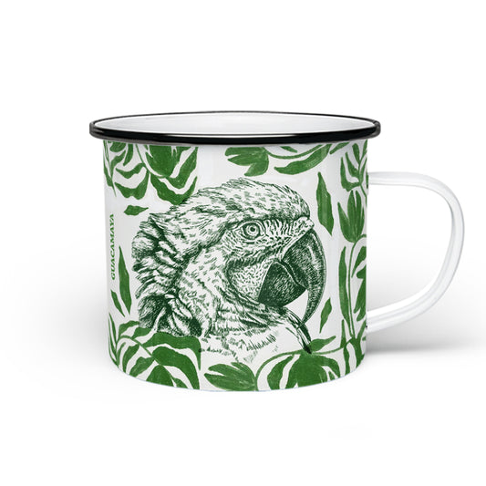 Taza de peltre Guacamaya
