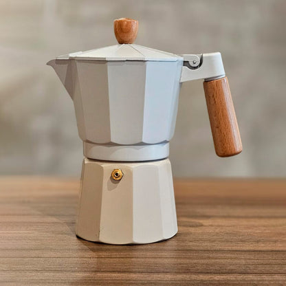 Moka Italiana mango madera 6 tazas