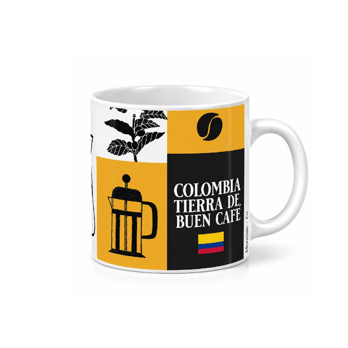 Taza de cerámica Colombia, tierra de buen café