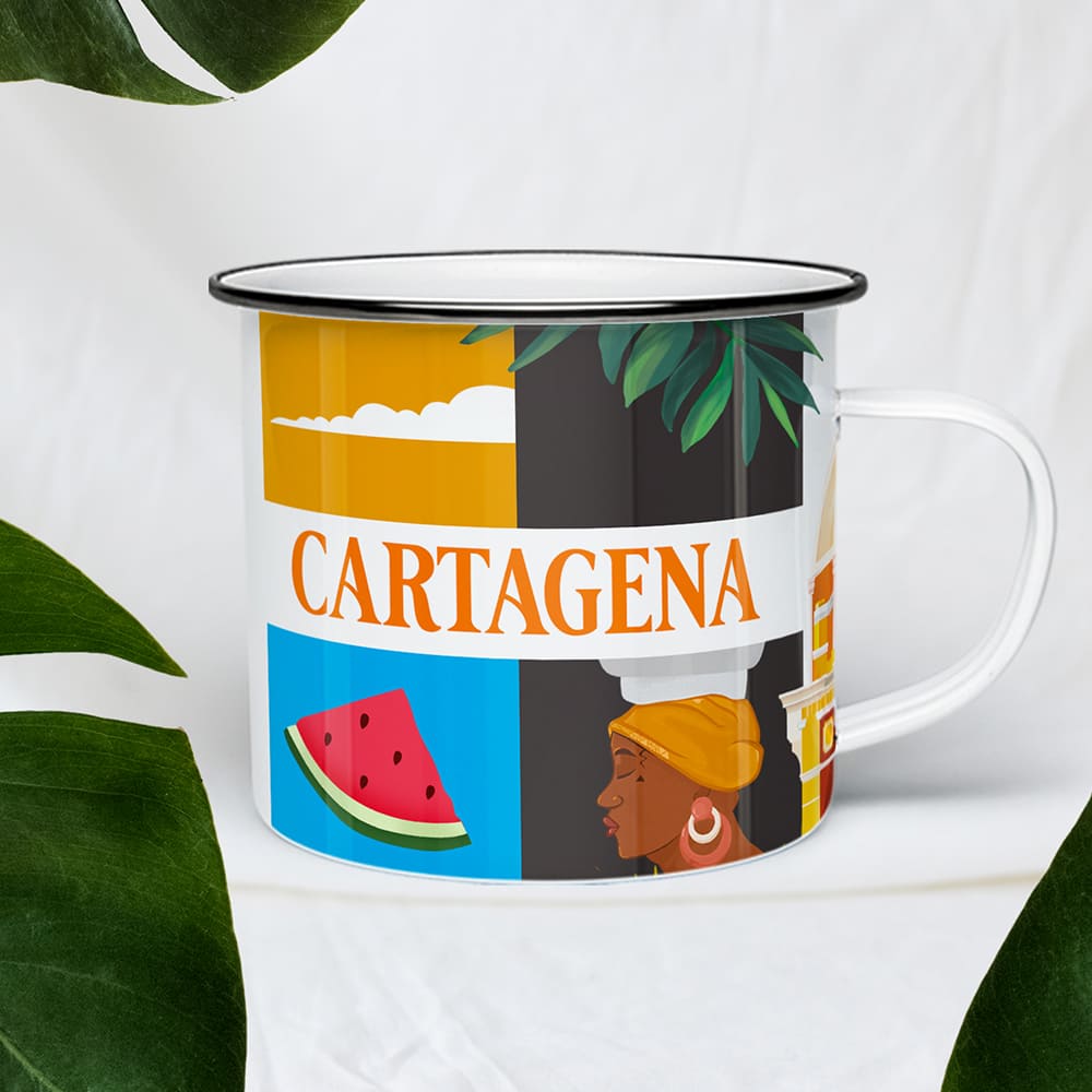 Taza de peltre Cartagena hermosa - Moongs